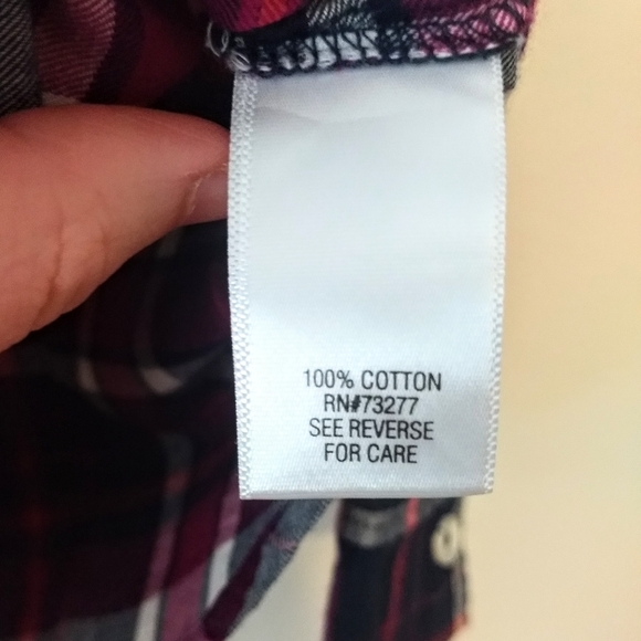 5/$30 NWT Croft & Barrow Pink/Purple Soft Lightweight Flannel Shirt Gorpcore - Picture 3 of 7